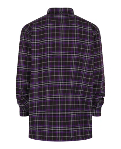 Givenchy Long Sleeve Check Shirt In Black