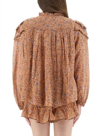 Isabel Marant Étoile Isabel Marant Etoile  Christa Blouse With Tapestry Print In Multi