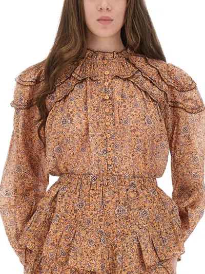 Isabel Marant Étoile Isabel Marant Etoile  Christa Blouse With Tapestry Print In Multi