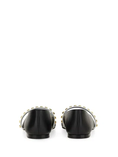 Alexander Mcqueen Leather Ballerina Flats With Pointed Toe