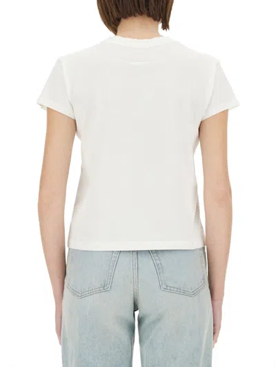 Mm6 Maison Margiela Mm6 By Maison Margiela Relaxed Fit White Cotton T-shirt