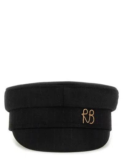 Ruslan Baginskiy Black Wool Blend Hats
