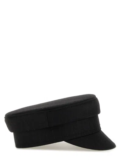 Ruslan Baginskiy Black Wool Blend Hats
