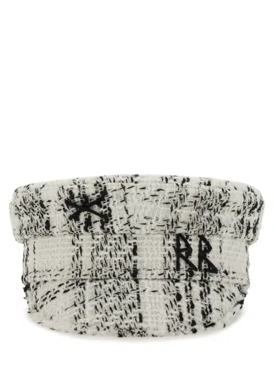 Ruslan Baginskiy Structured Short Brim Textured Fabric Hat In Gray