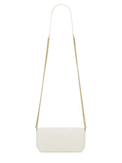 Alexander Mcqueen Ivory Calf Skin Crossbody Bags In White