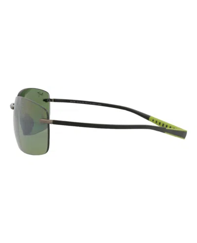 Maui Jim Shield-frame Titanium Sunglasses