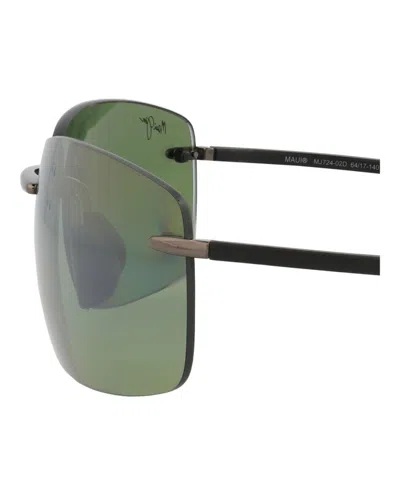 Maui Jim Shield-frame Titanium Sunglasses