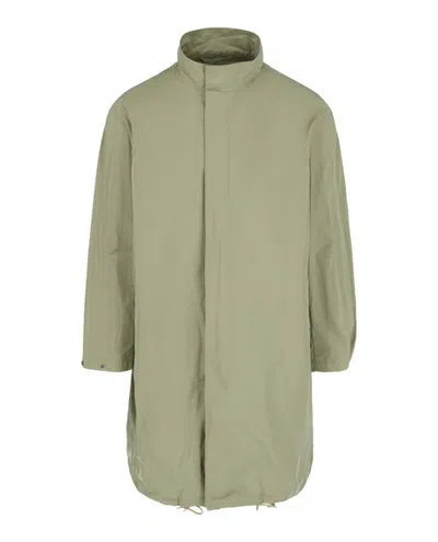 Ferragamo Mock Neck Jacket In Green