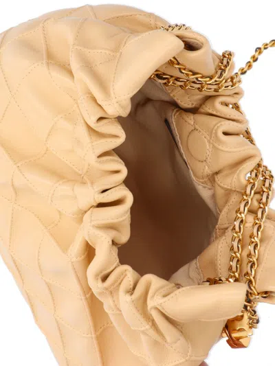 Tory Burch Mini Quilted Nappa Leather Tote With Chain Detail