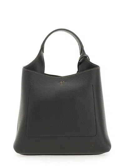 Tod's Structured Textured Leather Shoulder Bag