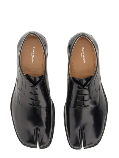 Maison Margiela Tabi Brushed Leather Lace-up Shoes