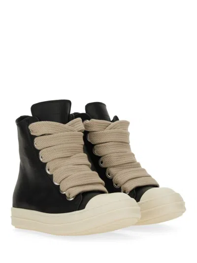 Rick Owens Lace-up High-top Rubber Sole Sneaker
