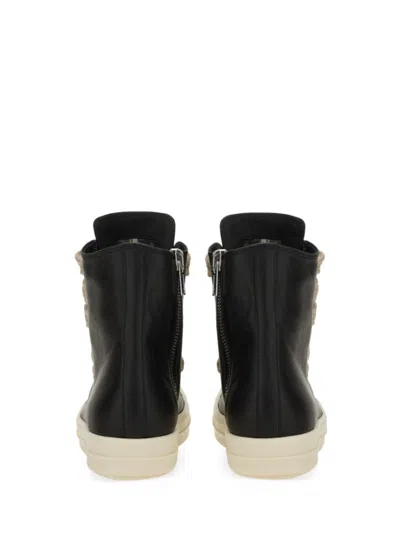 Rick Owens Lace-up High-top Rubber Sole Sneaker