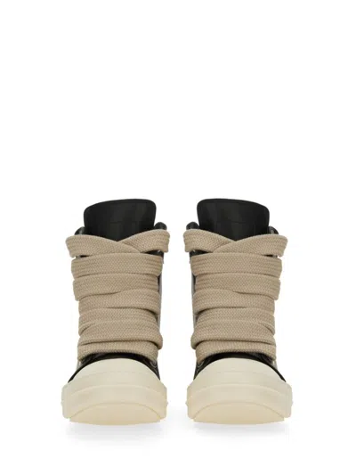 Rick Owens Lace-up High-top Rubber Sole Sneaker