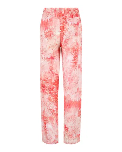 Alexander Mcqueen Tie-dye Straight Leg Pyjama Pants In Orange
