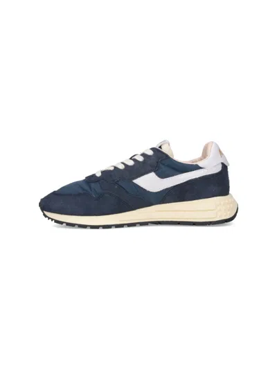 Autry Reelwind Super Vintage Sneakers With Suede Accents In Multi