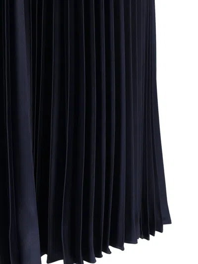 Polo Ralph Lauren Maxi Flared Dress With Classic Collar In Brown