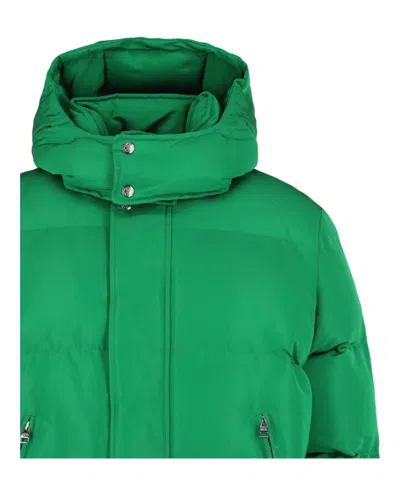 Alexander Mcqueen Graffiti Print Puffer Jacket In Green