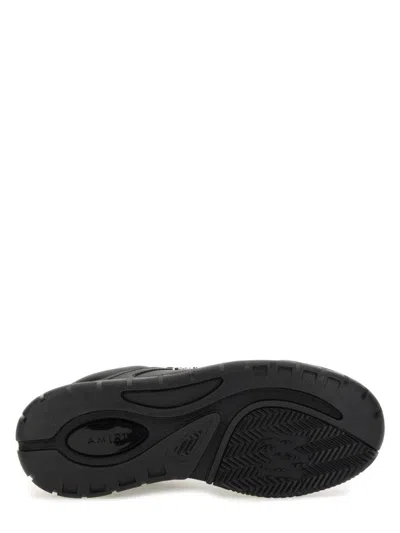 Amiri Black Sneakers With Logo Patch On The Side And Logo Lettering On The Rear In Leather Man