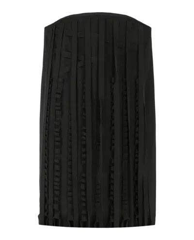 Ferragamo Strapless Tassel Dress
