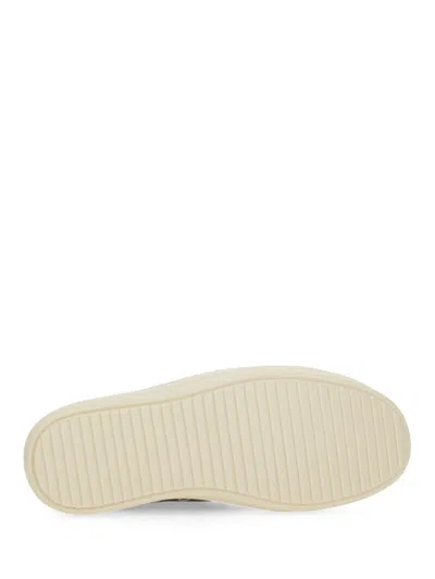Rick Owens Low-top Leather Sneaker Contrast Sole In Black