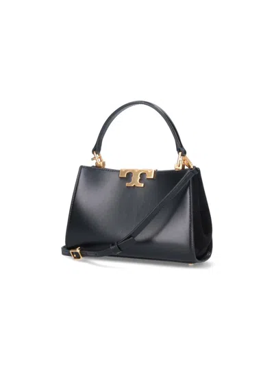Tory Burch Bauletto Mini 'eleanor' Handbag With Suede Panels