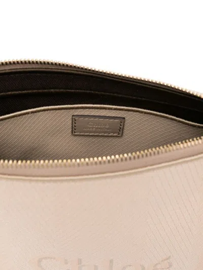 Chloé Chloe Women Sand Canvas Carry Shoulder Bag