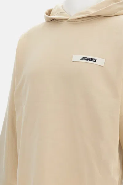 Jacquemus Gros-grain Hoodie In Yellow