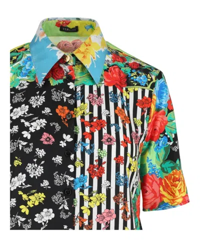 Versace Mixed Patterned Blouse
