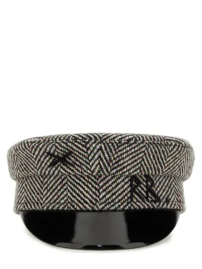 Ruslan Baginskiy Grey Wool Blend Hats In Black