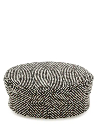 Ruslan Baginskiy Grey Wool Blend Hats In Black