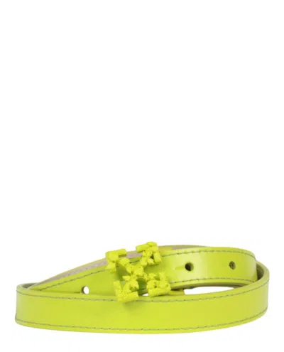 Off-white Leather Arrows Belt
