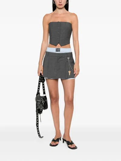 Alexander Wang Pleated Key-chain Shorts