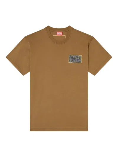 Diesel T-norm-t3 Graphic-print T-shirt In Gray