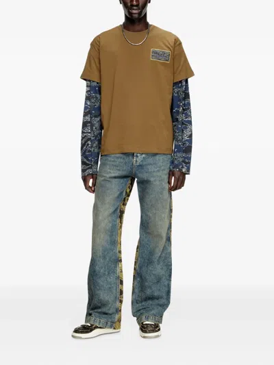 Diesel T-norm-t3 Graphic-print T-shirt In Gray