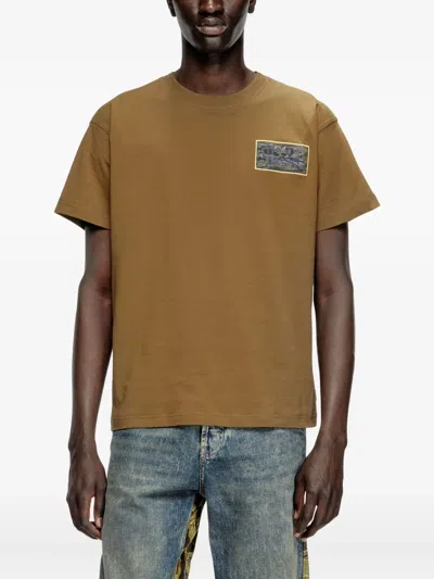 Diesel T-norm-t3 Graphic-print T-shirt In Gray