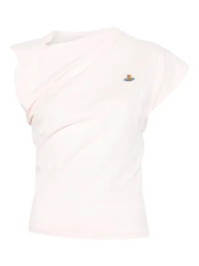 Vivienne Westwood Hebo Draped-shoulder Cotton Top