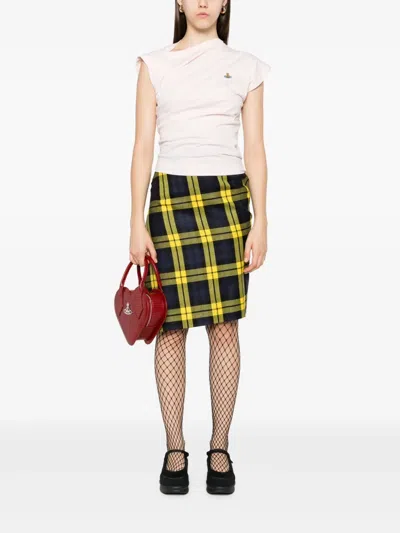 Vivienne Westwood Hebo Draped-shoulder Cotton Top