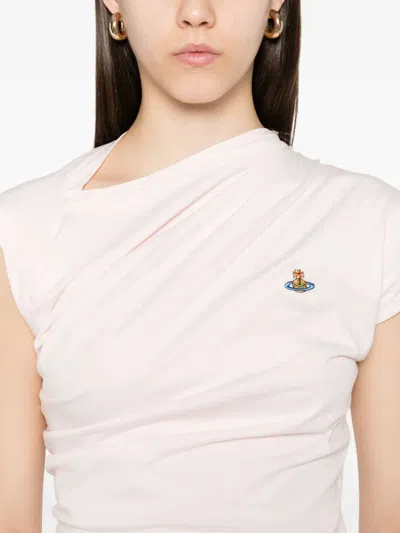 Vivienne Westwood Hebo Draped-shoulder Cotton Top