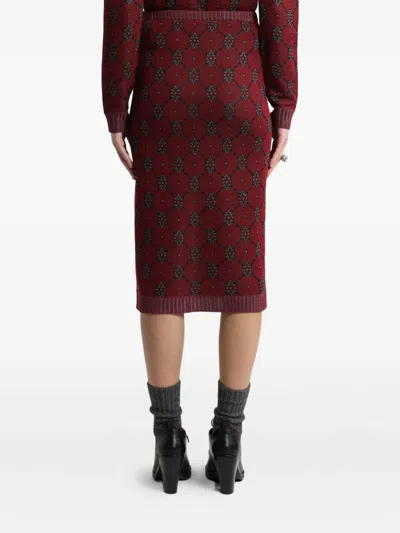 Etro Patterned Knit Midi Skirt