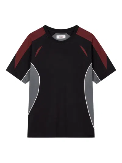 Studio Tomboy Colour-block Panelled T-shirt