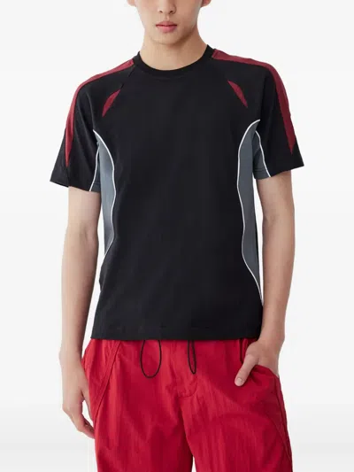 Studio Tomboy Colour-block Panelled T-shirt