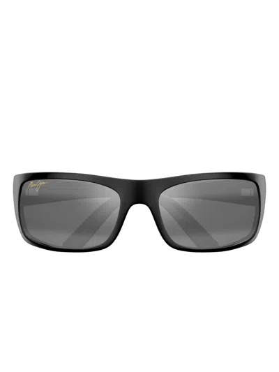 Maui Jim Rectangle-frame Sunglasses In Black