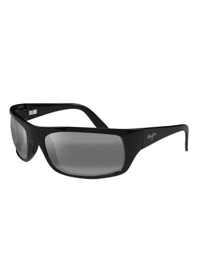 Maui Jim Rectangle-frame Sunglasses In Black