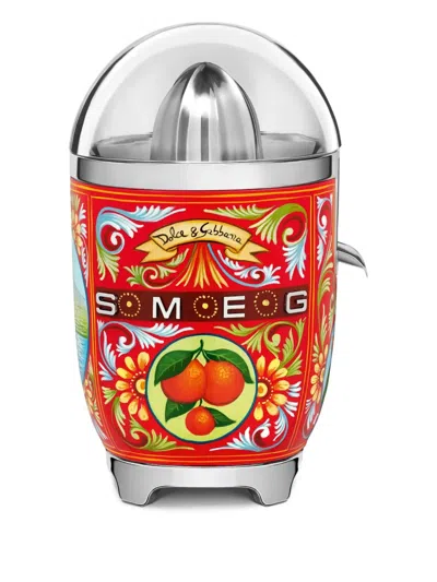 Dolce & Gabbana Casa X Smeg Sicily Is My Love Citrus Juicer (28.1cm X 16.6cm) In Multi