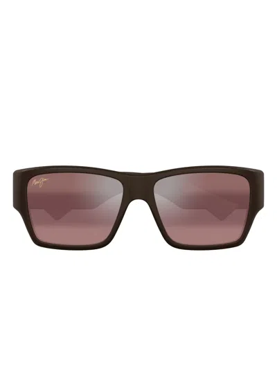 Maui Jim Square-frame Sunglasses In Brown