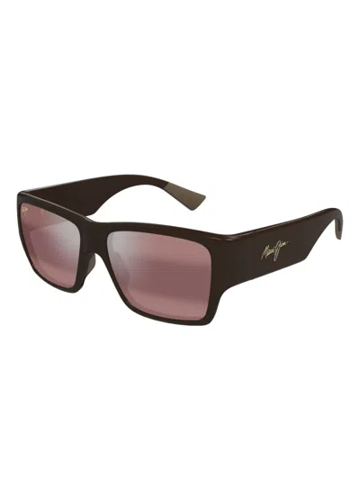 Maui Jim Square-frame Sunglasses In Brown