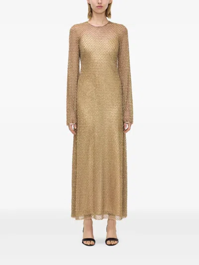 Adam Lippes Sylvia Maxi Dress In Brown
