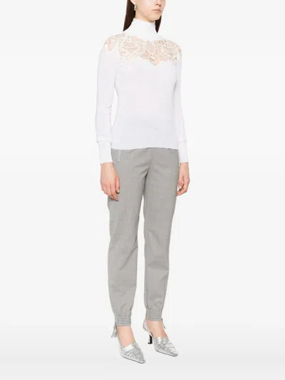 Ermanno Scervino Lace-insert High-neck Sweater