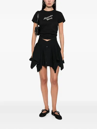 Alexander Wang Asymmetric Skirt In Black